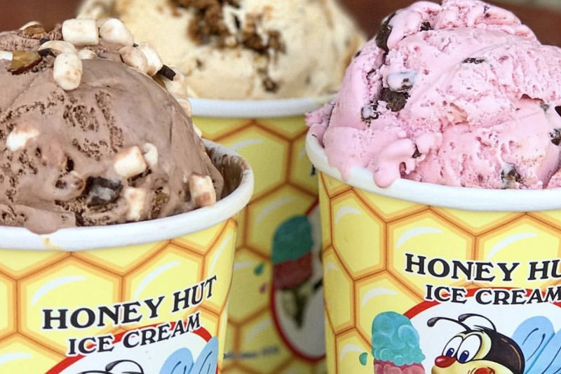 honey hut ice cream